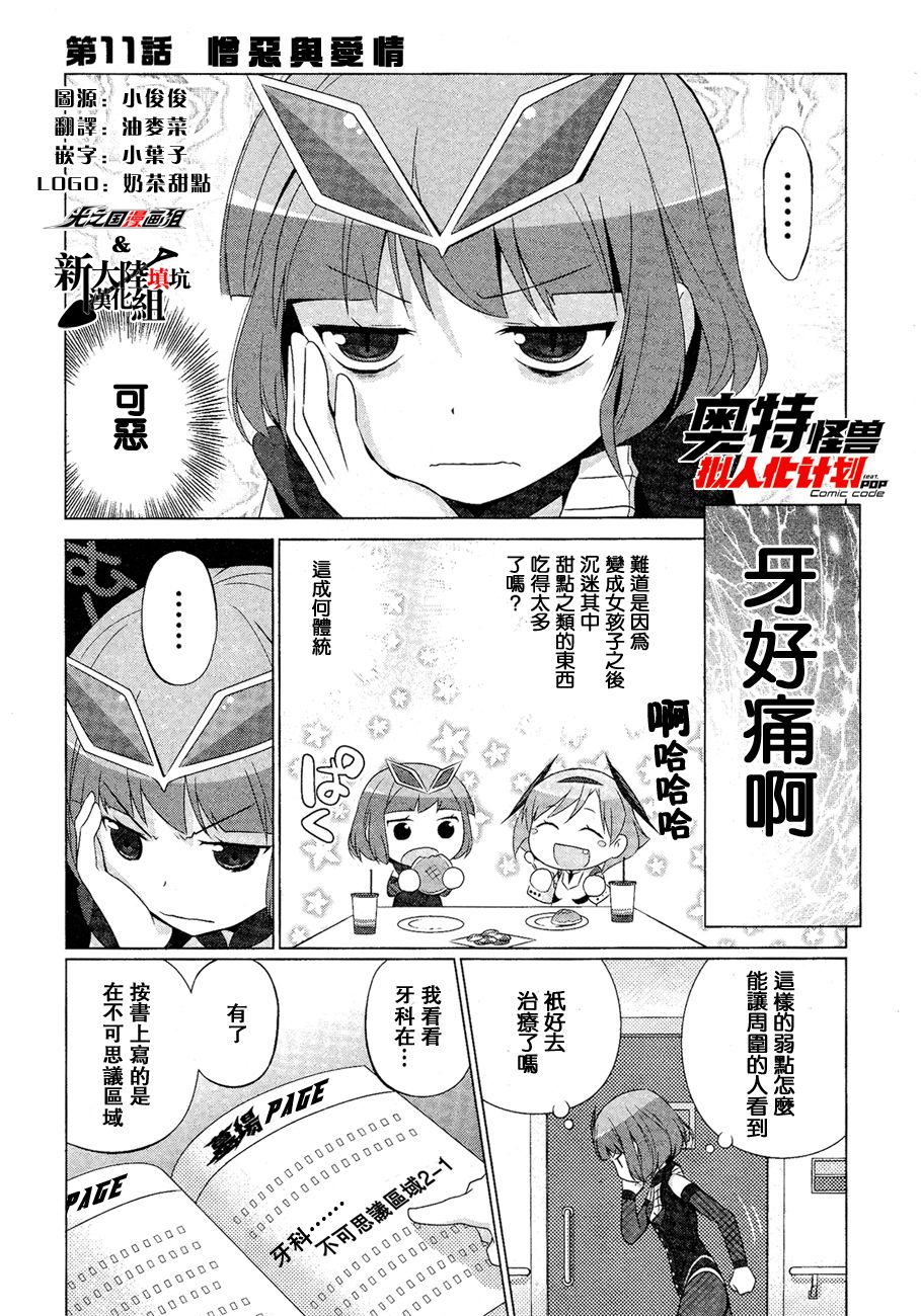 奥特怪兽拟人化计划第11话 下拉式 奥特怪兽拟人化计划 大树漫画