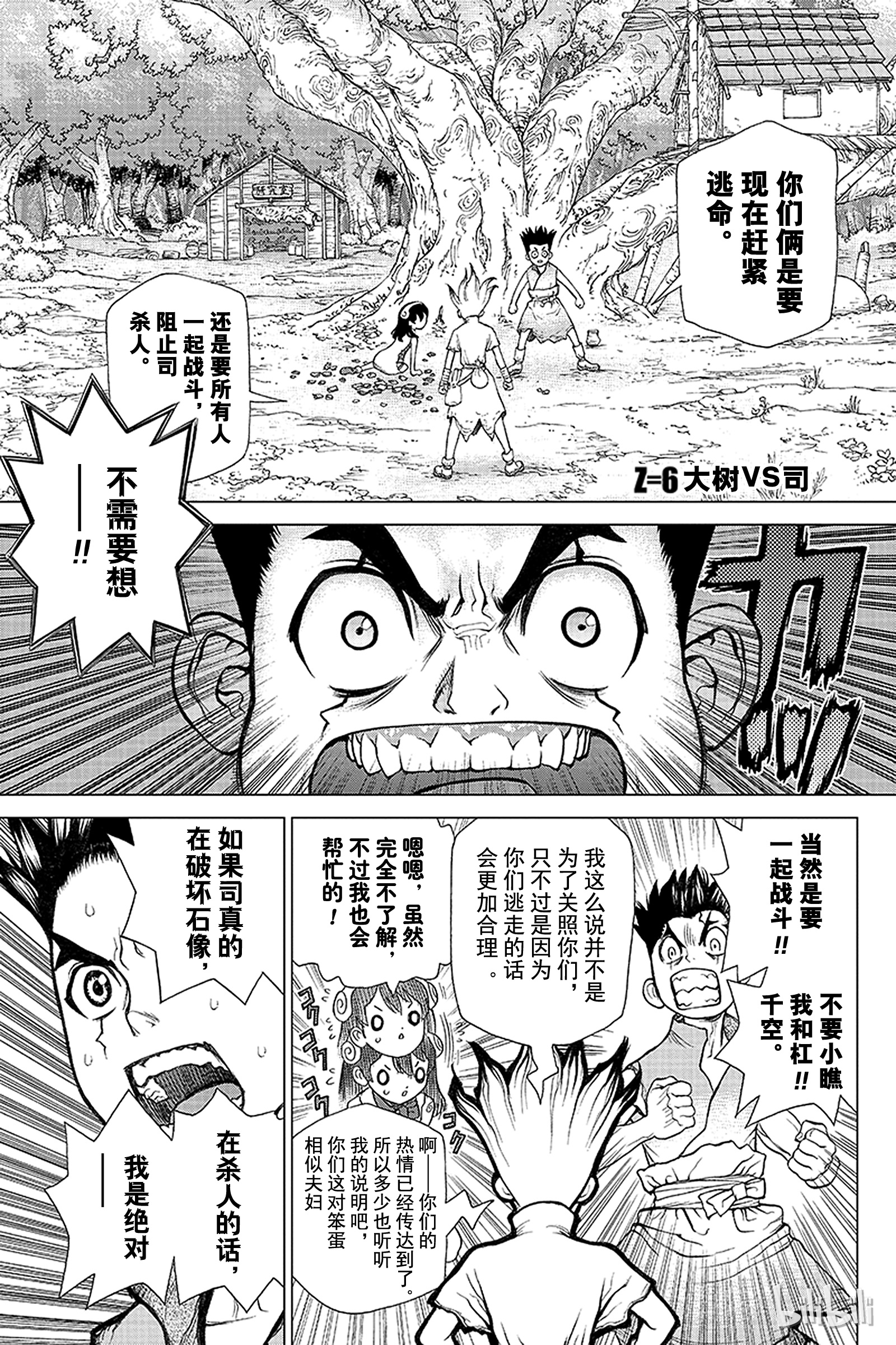 石纪元 Dr Stone 6 Z 6 大树vs司 下拉式 石纪元 Dr Stone 大树漫画